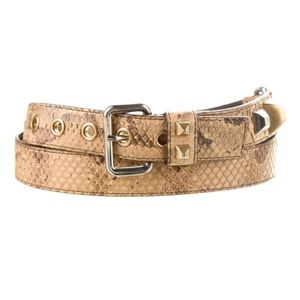 Prada Snakeskin Belt studs gold silver Large Western